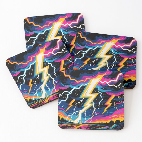 Item preview, Artistic view of a thunderstorms with lighting.  designed and sold by Nomad-Maynard.