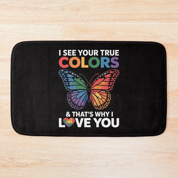 Item preview, I See Your True Colors Butterfly Autism Awareness designed and sold by teltvitossuilea.