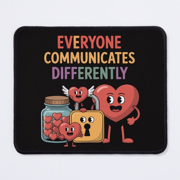 Item preview, Everyone Communicates Differently Valentine's SPED Teachers designed and sold by teltvitossuilea.
