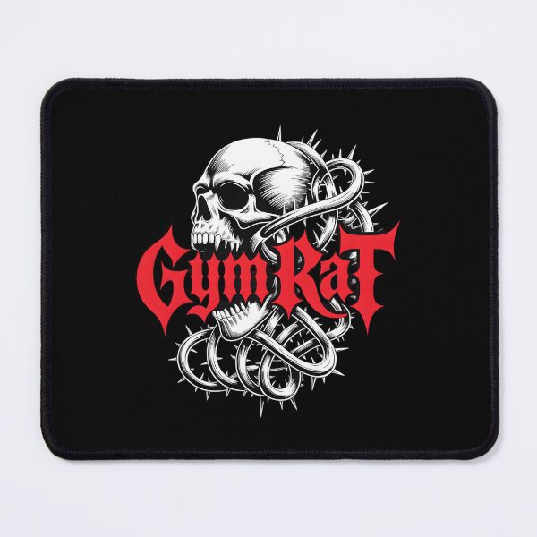 Item preview, Gym Rat - Hardcore Skull with Thorns Bodybuilding Art designed and sold by Iron Skull.