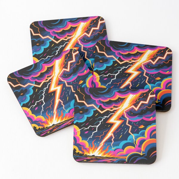 Item preview, Artistic view of a thunderstorms with lighting.  designed and sold by Nomad-Maynard.