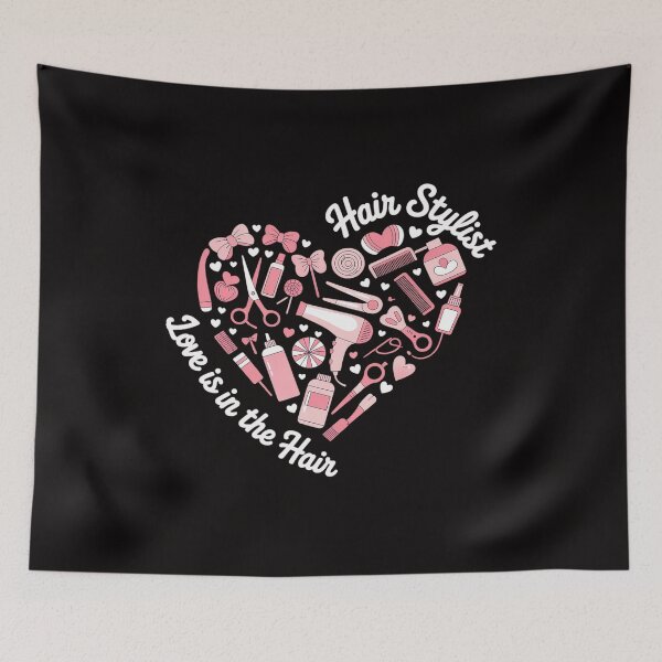 Item preview, Hair Stylist Valentine's Day Heart Hairdresser Cosmetologist designed and sold by chaeningplan.
