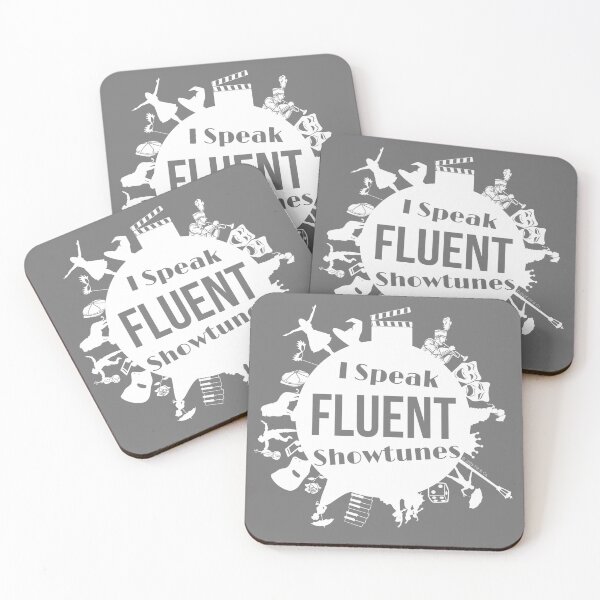 Item preview, I Speak Fluent Showtunes - White/Grey designed and sold by Flit & Co..