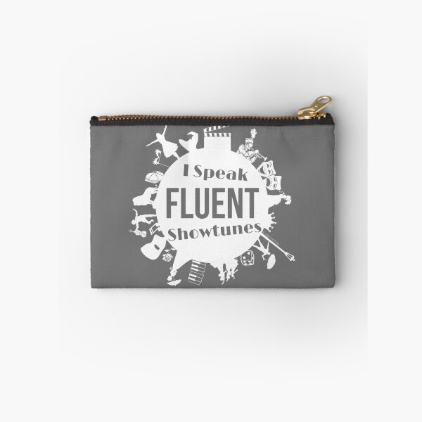 Item preview, I Speak Fluent Showtunes - White/Grey designed and sold by Flit & Co..