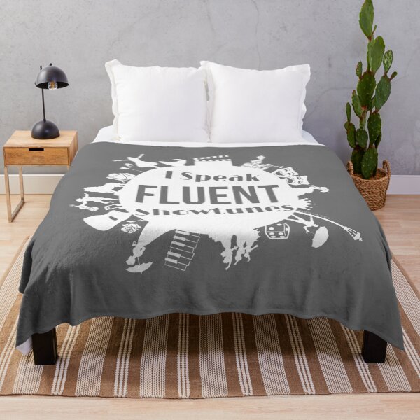 Item preview, I Speak Fluent Showtunes - White/Grey designed and sold by Flit & Co..