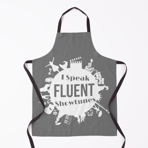Item preview, I Speak Fluent Showtunes - White/Grey designed and sold by Flit & Co..