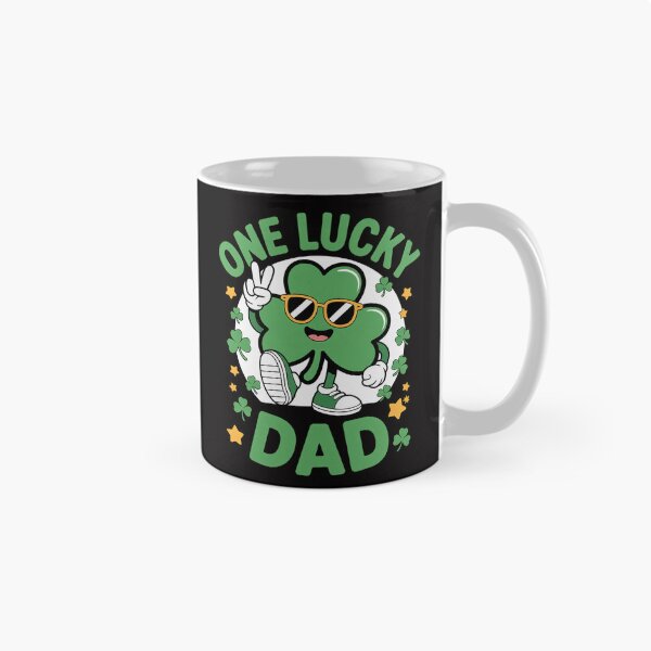 Item preview, One Lucky Dad Shamrock Irish St Patricks Day Groovy designed and sold by teltvitossuilea.