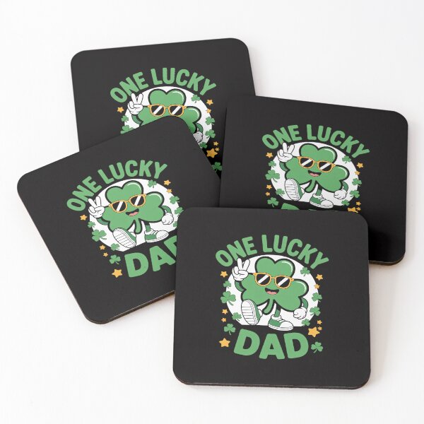 Item preview, One Lucky Dad Shamrock Irish St Patricks Day Groovy designed and sold by teltvitossuilea.