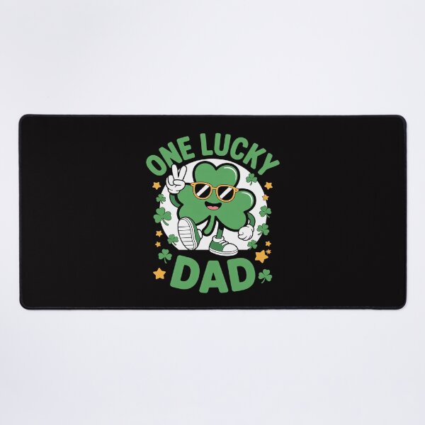 Item preview, One Lucky Dad Shamrock Irish St Patricks Day Groovy designed and sold by teltvitossuilea.