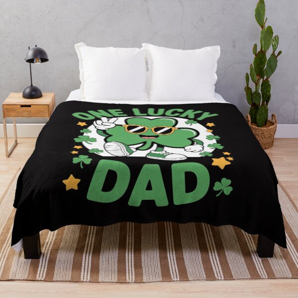 Item preview, One Lucky Dad Shamrock Irish St Patricks Day Groovy designed and sold by teltvitossuilea.