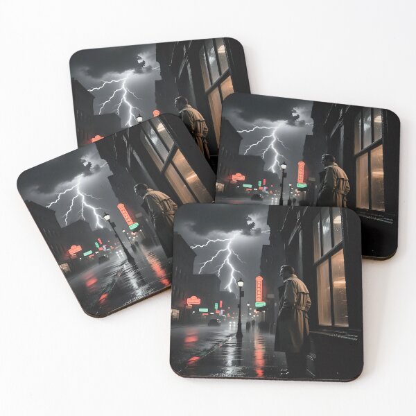 Item preview, Artistic view of a thunderstorms with lighting.  designed and sold by Nomad-Maynard.
