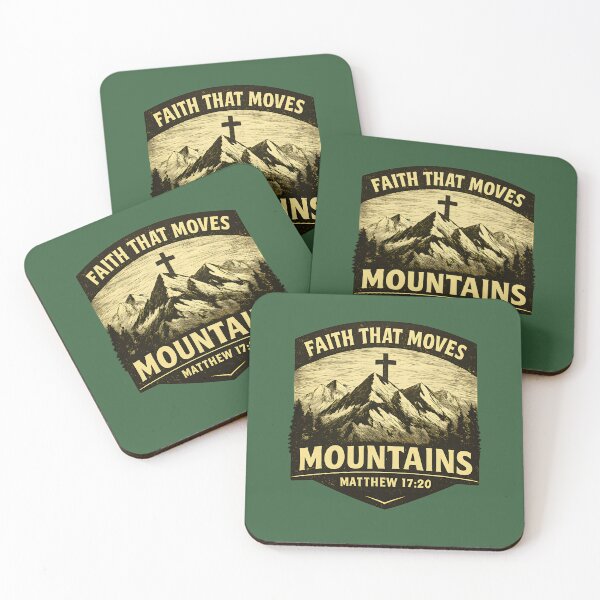 Item preview, Faith That Moves Mountains – Men’s Christian Mountain T-Shirt (Matthew 17:20) designed and sold by HooptownRV.