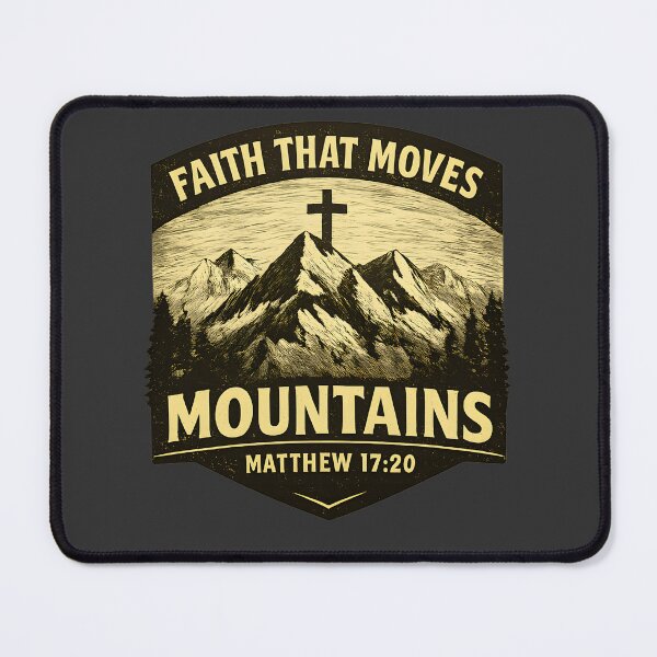Item preview, Faith That Moves Mountains – Men’s Christian Mountain T-Shirt (Matthew 17:20) designed and sold by HooptownRV.
