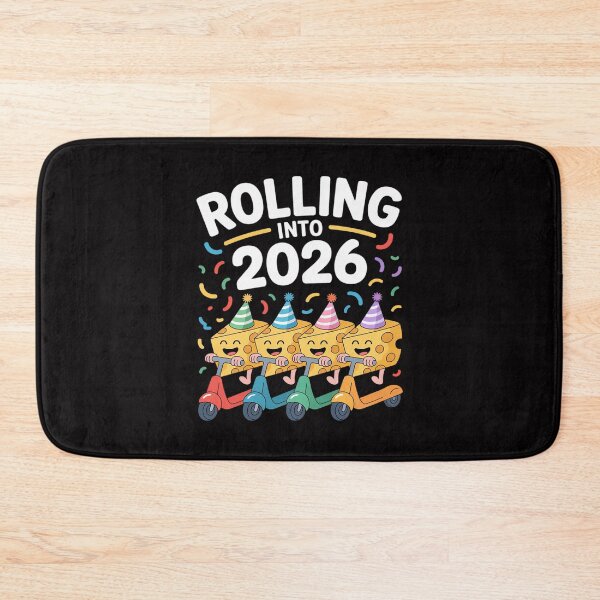 Item preview, Rolling Into 2026 New Year Cheese Scooter Family 3 designed and sold by teltvitossuilea.