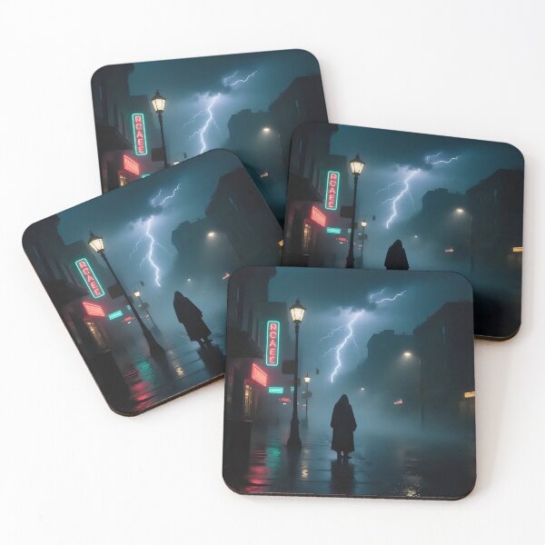Item preview, Artistic view of a thunderstorms with lighting.  designed and sold by Nomad-Maynard.