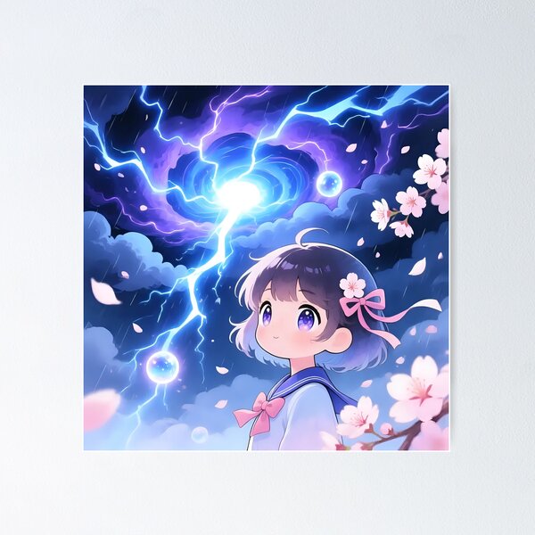 Item preview, Artistic view of a thunderstorms with lighting.  designed and sold by Nomad-Maynard.