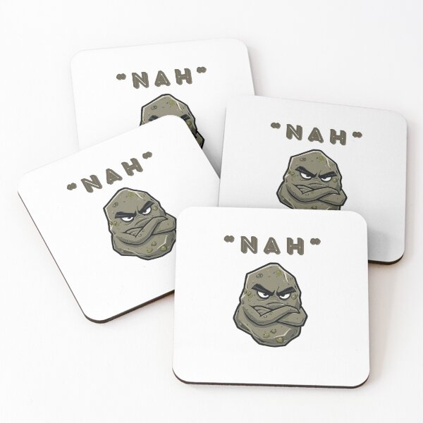 Item preview, Grumpy Stone Nah Mascot designed and sold by SandiCreative.
