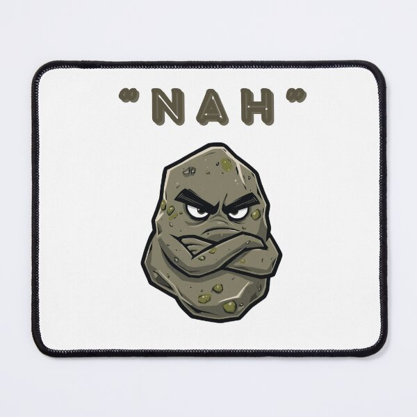Item preview, Grumpy Stone Nah Mascot designed and sold by SandiCreative.