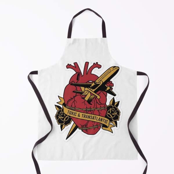 Item preview, Toxic And Transatlantic Old School Tattoo Travel Plane Heart Dagger designed and sold by StickyGuys.