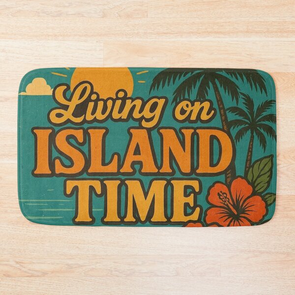 Item preview, Living On Island Time - Island, beach, palm trees and the sea - No. 08 - 9216x9216 designed and sold by darky72.