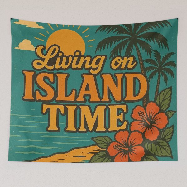 Item preview, Living On Island Time - Island, beach, palm trees and the sea - No. 08 - 9216x9216 designed and sold by darky72.