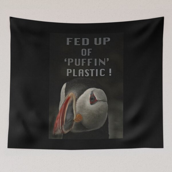 Item preview, FED UP OF 'PUFFIN' PLASTIC ! designed and sold by NICK COBURN PHILLIPS.