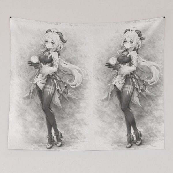 Item preview, Ganyu Genshin Impact Hand Drawn Design designed and sold by AnimeHentaiArt.