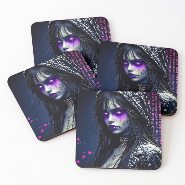Item preview, Purple Tears: Gothic Cyberpunk Elegy designed and sold by Insomnia Art Designs.
