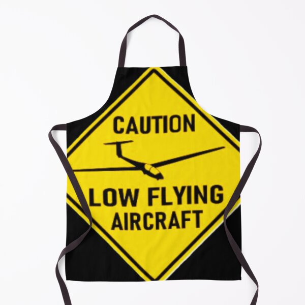 Item preview, caution low flying aircraft glider port hangar home designed and sold by PilotandPlane.
