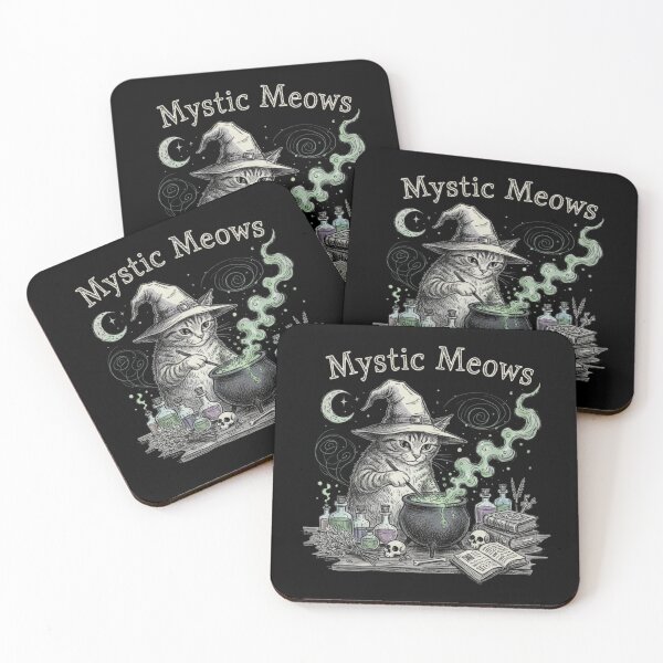 Item preview, Witch Cat Alchemist Art Whimsigoth Magical Aesthetic designed and sold by ArcanePrintsxo.