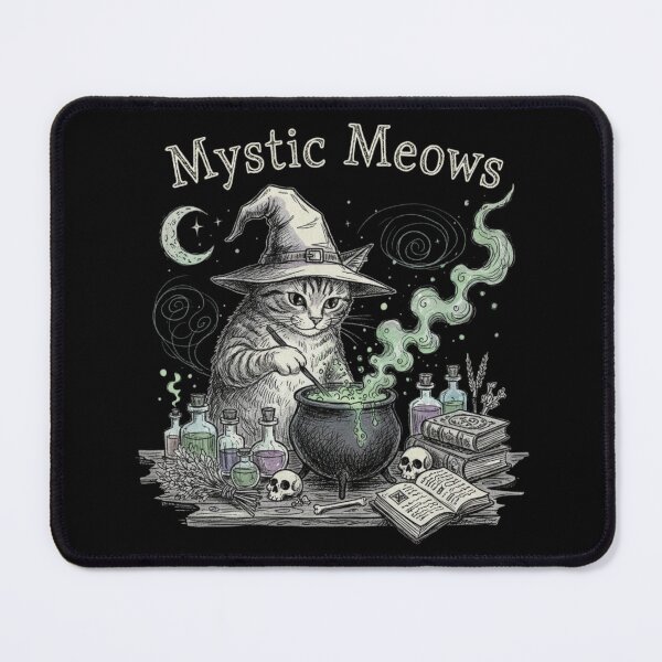 Item preview, Witch Cat Alchemist Art Whimsigoth Magical Aesthetic designed and sold by ArcanePrintsxo.