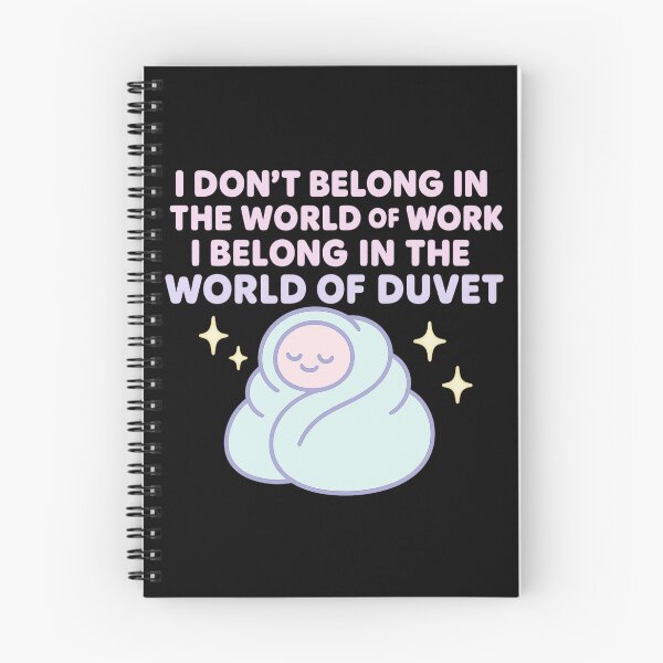 Item preview, Lazy Aesthetic Funny Duvet Pastel Antiwork Cozy Illustration designed and sold by ArcanePrintsxo.
