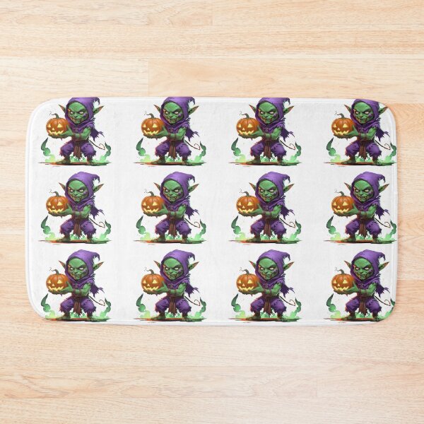 Item preview, Halloween Goblin Alchemist with Jack-o'-Lantern designed and sold by ValeriValera.