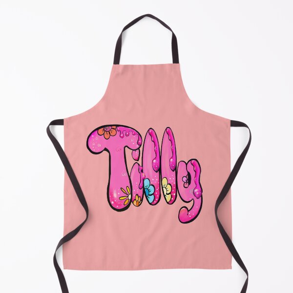 Item preview, Tilly Name Bubble Letters Preppy Pink Floral Drip Effect designed and sold by Artonmytee.
