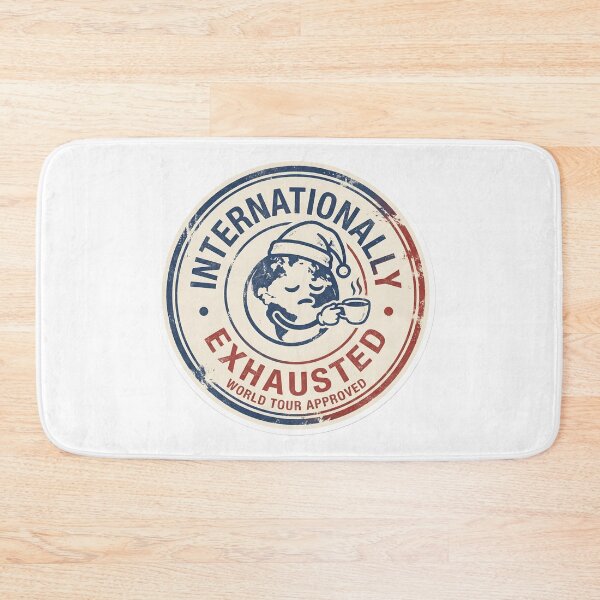 Item preview, Internationally Exhausted Retro Passport Stamp International Student Burnout designed and sold by StickyGuys.