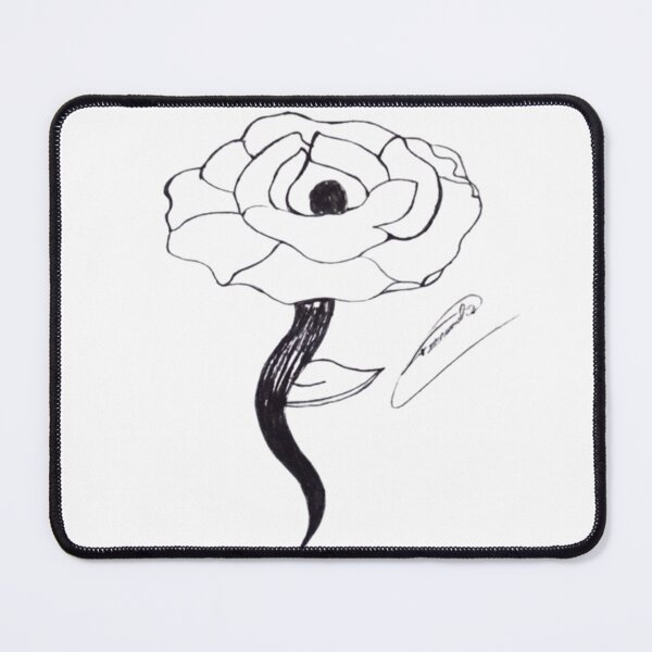 Artikelvorschau, Minimalistische Rosen-Linienzeichnung – Elegantes florales Design entworfen und verkauft von FernandsOficial.