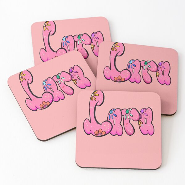 Item preview, Lara popular girls name woman women’s first name in pink calligraphy Lara designed and sold by Artonmytee.