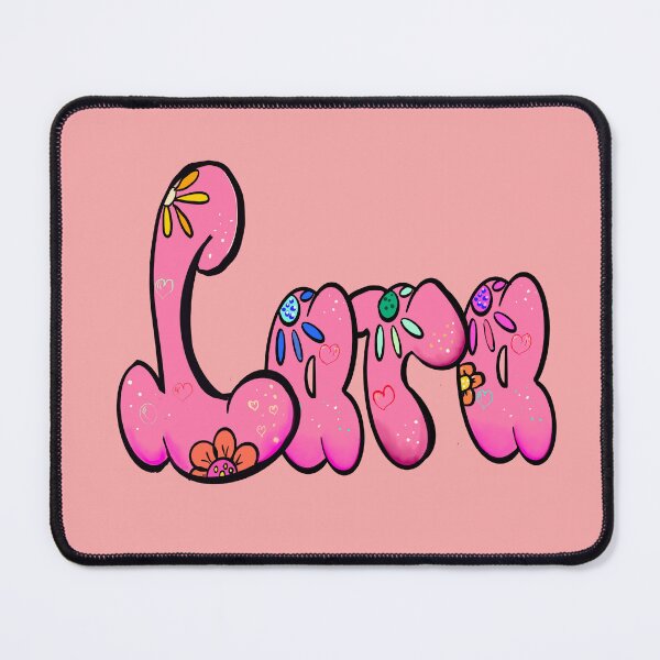 Item preview, Lara popular girls name woman women’s first name in pink calligraphy Lara designed and sold by Artonmytee.