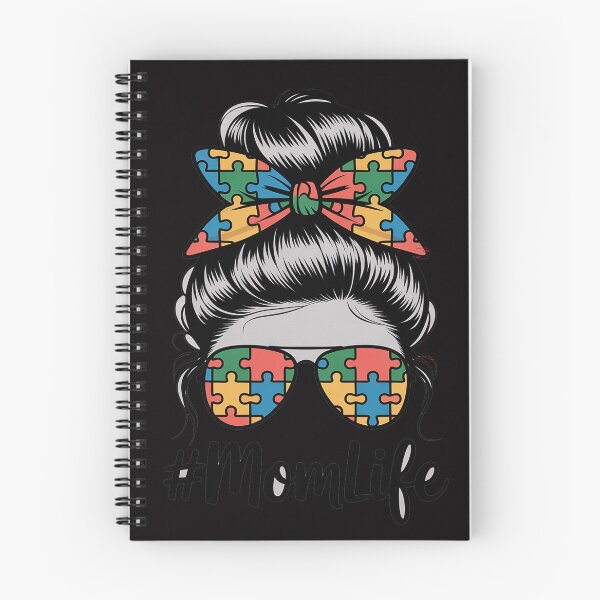 Item preview, Autism Mom Life Puzzle Messy Bun Autism Awareness Month designed and sold by Vexat062Art.