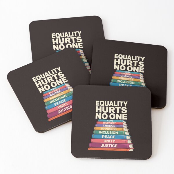 Item preview, Equality Hurts No One Book Flower Rainbow Pride Month LGBTQ designed and sold by MichaelStalkas.