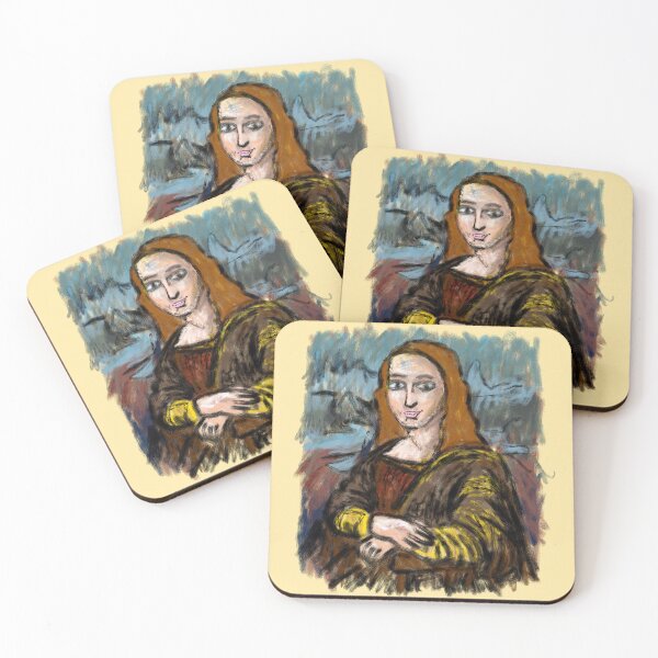 Item preview, Mona Lisa In Crayon  designed and sold by Kate Miller Illustrator.
