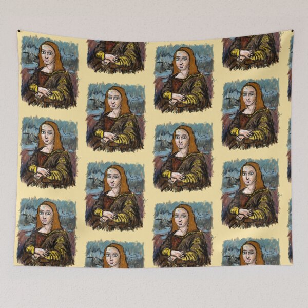 Item preview, Mona Lisa In Crayon  designed and sold by Kate Miller Illustrator.