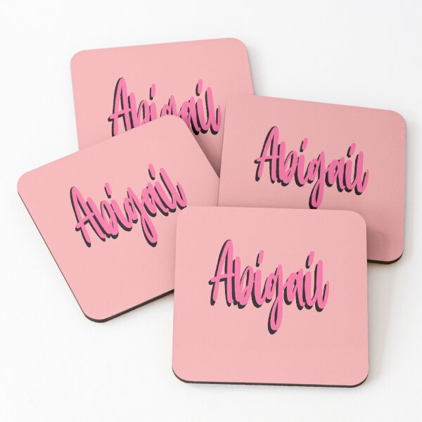 Item preview, Abigail Name - Top 10 Best Personalized gift for girls and women in pink 2 designed and sold by Artonmytee.