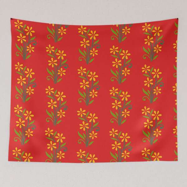 Item preview, Indian Flower Design – Traditional Floral Pattern Art designed and sold by Harshit_Digital_Arts.
