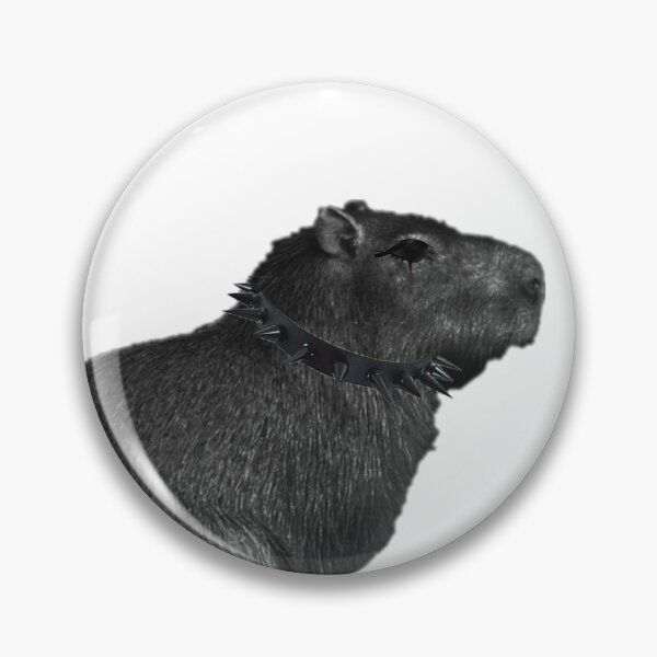 Item preview, Goth Capybara Art Cute Spooky Alternative Gothcore Animal designed and sold by ArcanePrintsxo.
