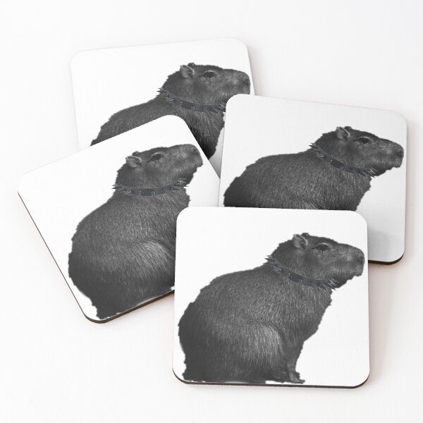 Item preview, Goth Capybara Art Cute Spooky Alternative Gothcore Animal designed and sold by ArcanePrintsxo.