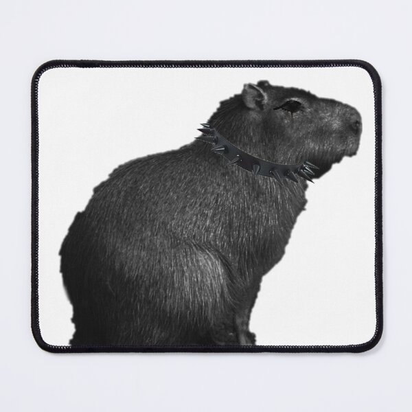 Item preview, Goth Capybara Art Cute Spooky Alternative Gothcore Animal designed and sold by ArcanePrintsxo.