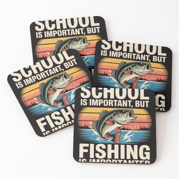 Item preview, School is Important But Fishing is Importanter Fish Bass Men designed and sold by HudsonErik.
