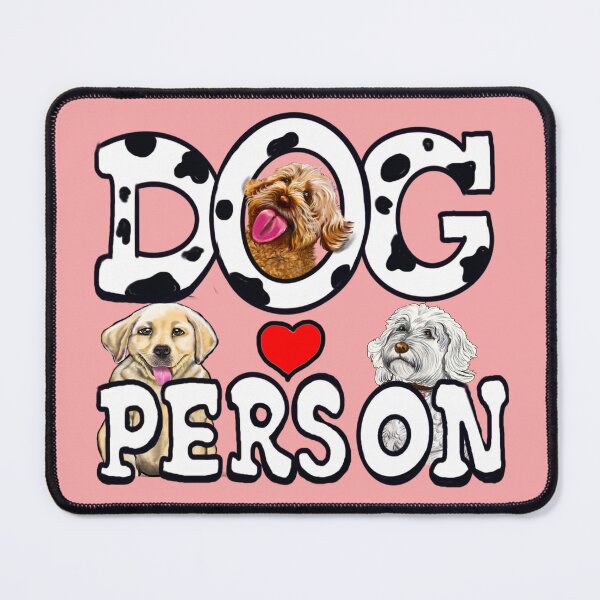 Item preview, Dog person Cute dogs,love heart and spots pattern. Cavapoo and German shepherd puppies designed and sold by Artonmytee.