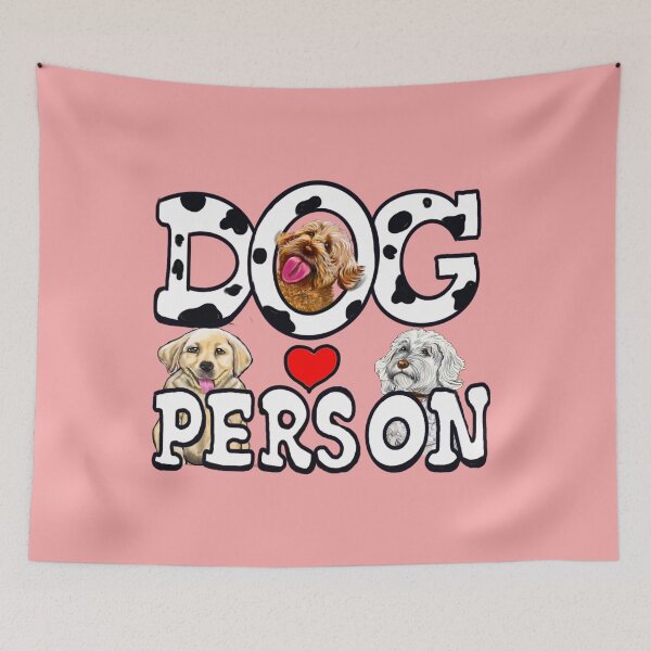 Item preview, Dog person Cute dogs,love heart and spots pattern. Cavapoo and German shepherd puppies designed and sold by Artonmytee.